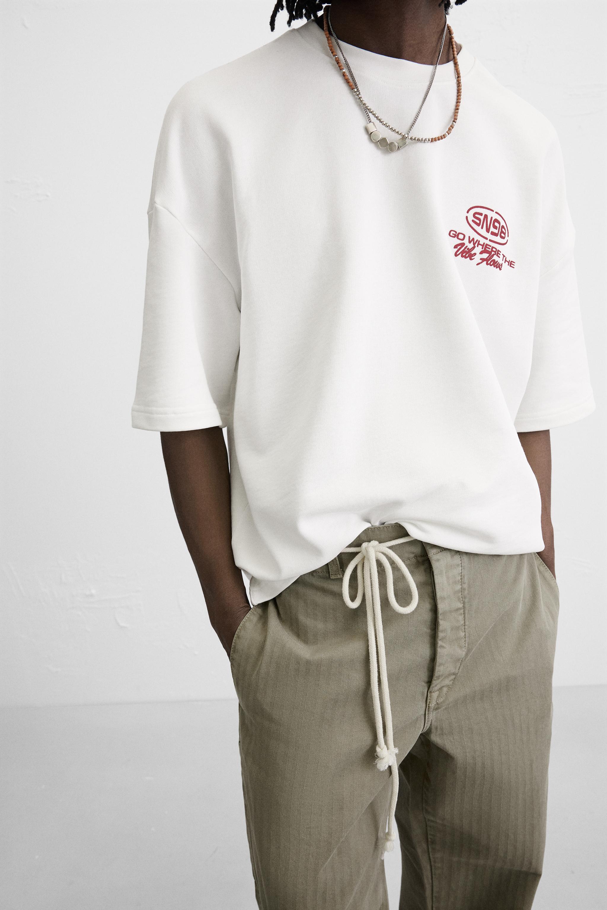 COMBINATION PRINT SWEATSHIRT